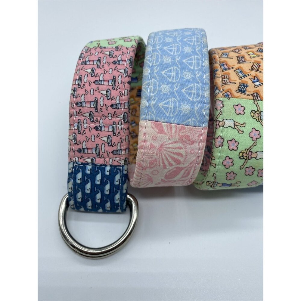 Vineyard Vines Multicolor Patchwork Canvas D Ring… - image 2